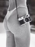 Female Body Curves and Camera Photograph Art Print