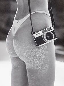 Weibliche Kamera Photographie Kunstdruck