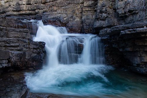 Waterval in Johnston Canyon, Banff, Canada