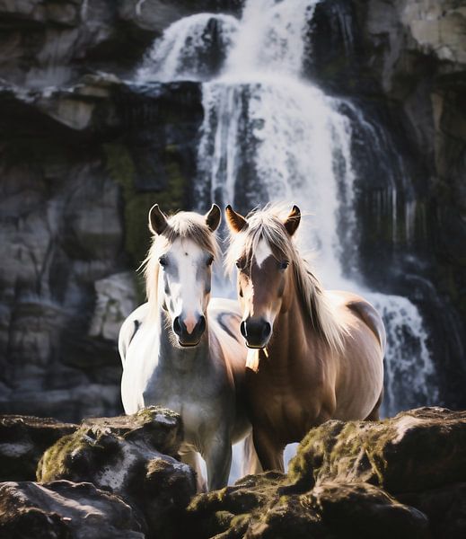 Chevaux par fernlichtsicht