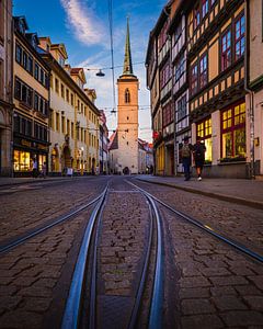 Die Marktstrasse im Erfurt van Goos den Biesen