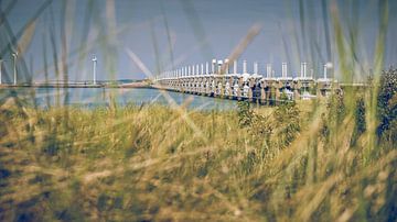 The storm surge barrier Oosterschelde by Fotografiecor .nl