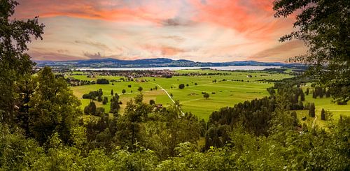 Blick auf Schwangau and Forgensee, Bayern