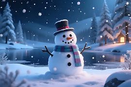 Snowman by Jean Pierre