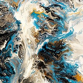 Flüssiger Ozean und Gold von Ljupka Kareska