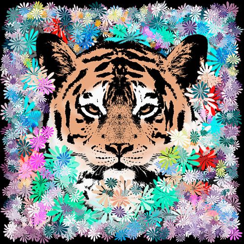 Bloem-Tijger - HG zwart