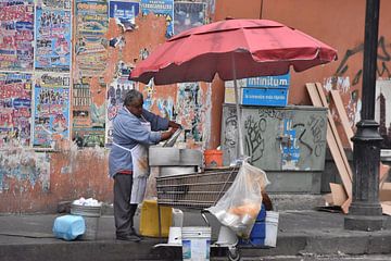 Man in Mexico stad van Daisy Gubbels