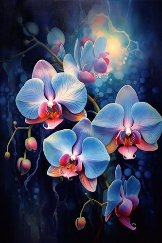 Orchideen im Mondlicht