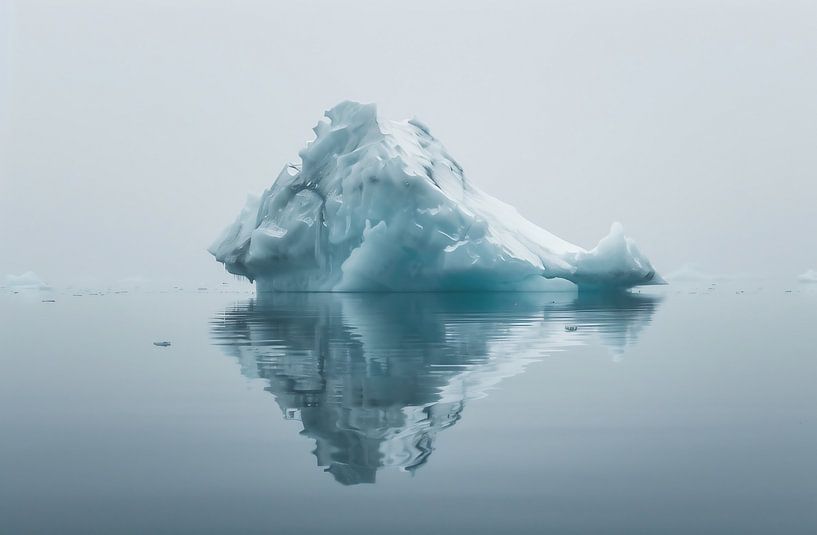 Schneebedeckte Ozeanweite von fernlichtsicht