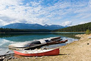 Patricia Lake, Jasper National Park van Johan van Venrooy