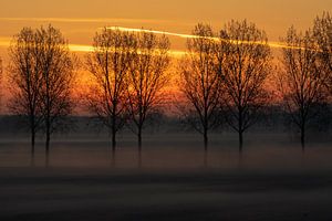 Niederländische Landschaft, Sonnenaufgang