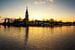 skyline van Potsdam bij zonsondergang van Frank Herrmann