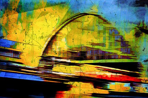 Berlijn abstract - Alexanderplatz Station