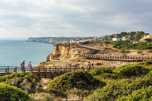 Algar Seco Cliff Walk, Algarve, Portugal.