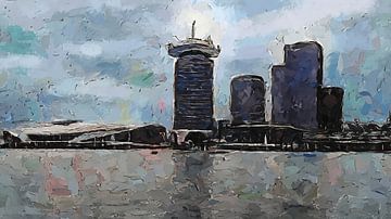 A'DAM Tower Painting by Anton de Zeeuw