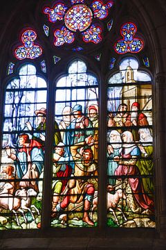 Notre Dame in Epine, stained glass windows van Jan Fritz