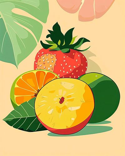 Sommerfrüchte-Collage