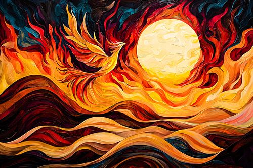 Feniks en vurige zon