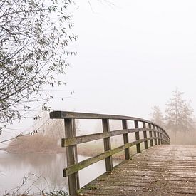 Brug in de mist by Ester Dammers