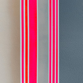 Pulse Square – Impression artistique « Neon Stripe », édition carrée sur HouseHeart