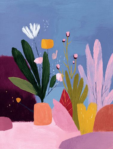 Bunte botanische abstrakte von Studio Allee