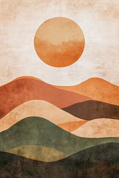 Desert landscape harmony by Poster Art Shop