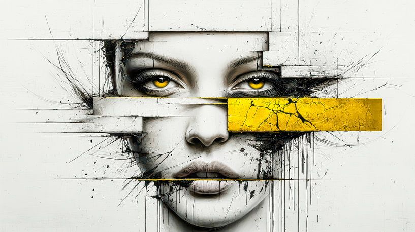 Torn Vision - Golden Shackles by Klaus Tesching - Art-AI