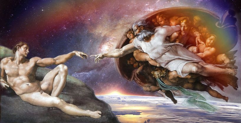 The creation of Adam by Gisela- Art for You