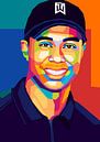 Tiger Woods Pop Art by Noval Purnama thumbnail