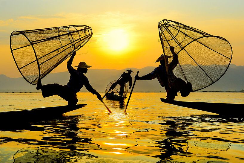 zonsondergang op het inlemeer von eric t'kindt