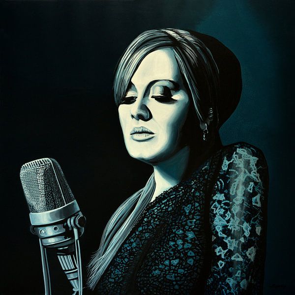 Adele Skyfall schilderij par Paul Meijering