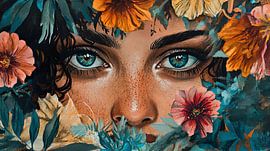 Portrait One with nature by True Nature Art