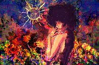 Kleurrijke Afrikaanse schoonheid in moderne Pop Art van Arjen Roos thumbnail