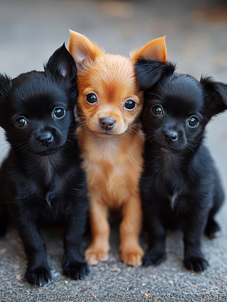 Chihuahua Welpen posieren von Egon Zitter