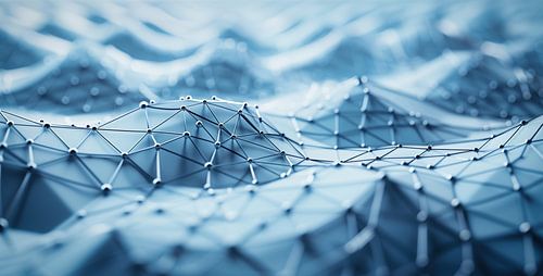 Networked structures in blue