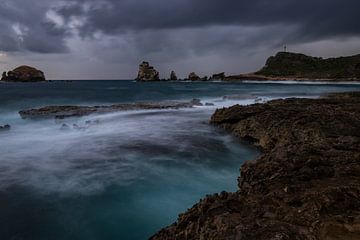 Pointe des Chateau Storm over the Caribbean by Fotos by Jan Wehnert