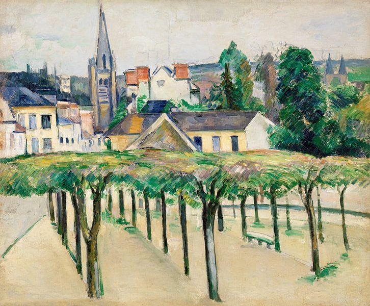 Village square, Paul Cézanne (ca.1881) by Atelier Liesjes
