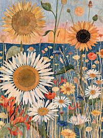 Sonne und Sonnenblume von Cats & Dotz