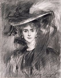 John Singer Sargent – Porträt der Baronin de Meyer (ca. 1900–1910) von Timeless Artworks