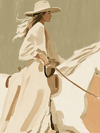 westerse vrouw van Art in color