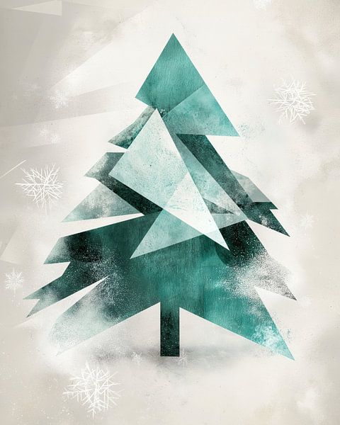 Kerstboom abstract van Bert Nijholt