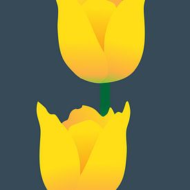 Gelbe Tulpen von DE BATS designs