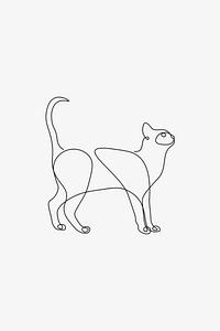 Katze Linie Kunst