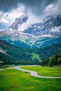 Gardena-Pass in den Dolomiten