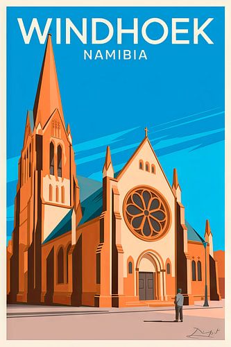 Windhoek, Namibia. von Poster Art Shop