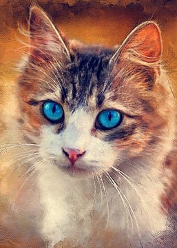 cat 3 animals art #cat #cats #kitten #