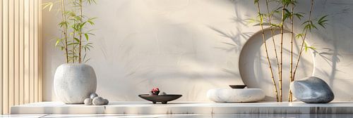 Aziatisch stileven modern en wit