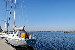 Voiliers dans le port de Gager, péninsule de Mönchgut, Rügen