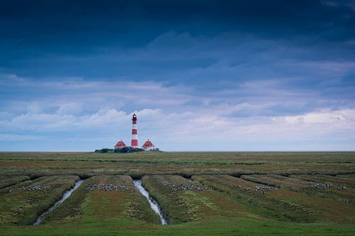 Westerhever in de avond