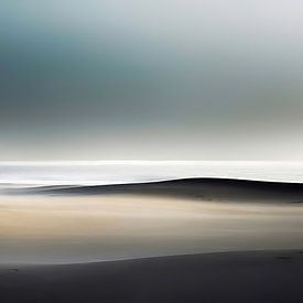 Duinen en zee-02 van Rautenberg Digital Art Maritim